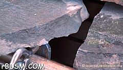 european slut endures hardcore fucking with rabbit toy in pov