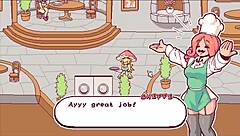 Kinky Waitress Puts Cum On Pizza In Futanari Game