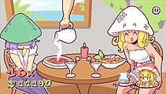 Kinky Waitress Puts Cum On Pizza In Futanari Game