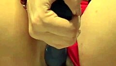 Intense Anal Assfucking with Fruit and Masturbation