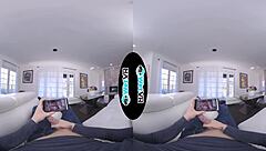 wetvr step sister takes advantage of the masturbator in this vr porn scene