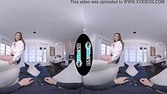 wetvr step sister takes advantage of the masturbator in this vr porn scene
