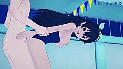 takane shijou and hibiki ganaha having intense sex in idolmaster hentai 😍