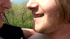 Amateur Emy Fucks Tough Guy in Woods with Voyeurism and Doggy Style 😏