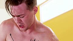 Dildo delivery boy bangs eager customer hard