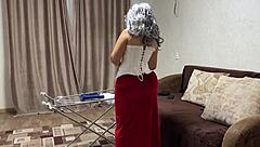 he really pounded that old milf's stretched anal ass, amateurs loving it