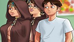 Wow! Headmistress Gets An Erotic Blowjob In Summertime Saga!