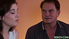 that cute milf pornstar gobbles my rod and licks my balls