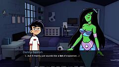 Danny phantom and amity park share a green handjob adventure.