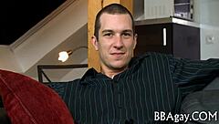 Feeling the passion of large wang in gay porn