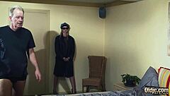 Hot girl from tinder goes crazy with old man