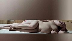 The bbw asian housewife cheats with a massive cock in her homemade video