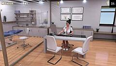 my cute roommate 2 part 1: fucking with vibrator and fingering boobs