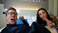 max felicitas begs for blowjob in twins bizarre cumshot comic video