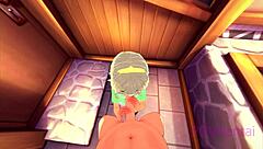 This trap elf maid helps you wash up.