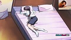 I watch stepmother and stepson fuck secretly in this hentai