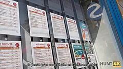 A young woman goes on vacation and gives oral sex to a man she met on the street