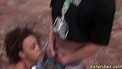 African woman gets some outdoor sex with a big cock