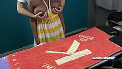 Husband Sent His Wife To Masseur Black Oiled Tits Black Milf With Natural Huge Boobs Gets Sensual Massage