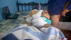 Waking Up My Best Friend for Hard Anal Fuck with Creampie