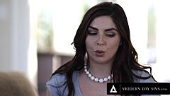 Hey, check out pervy priest taking Keira Croft's anal virginity 😈