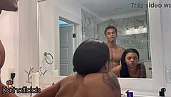 Making My Step Brother Cum Twice With Bareback Blowjob And Bent Over Fucking