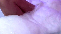 beautiful stepmother in the motel jacuzzi plays with toys before sex