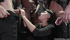 Can you handle watching this big booty slut get double-penetrated in wild orgy?