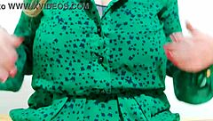 does this hot girl squirt while riding outdoors in sexy dress?