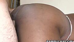 ebony big ass babe loves white dick and cum