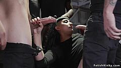 Can you handle watching this big booty slut get double-penetrated in wild orgy?