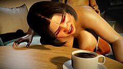 Thick Babe With Big Nipples In Standing Doggy Assfuck