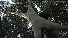 anal bliss meets harsh punishment in a bound submissive's torment