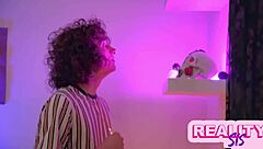 Goth stepsis Anna Claire Clouds introduces tantric sex to newbie stepbro