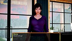 Redhead milf with small tits in my new family game