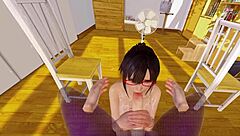 She Sucked Me Off in Virtual Reality Hentai Anime