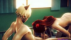 Damn! Asuka Femboy Swallows Every Drop In Wild Japanese Anime Gay Orgy!