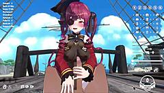 Horny captain fucks big breasted teen with monster cock in 3d episode 1