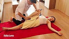 Full body massage turns into hardcore Asian anal play