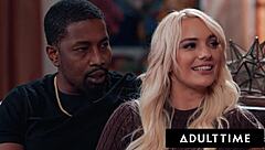 Blonde hotwife Kenna James in wild ffm threesome with husband.