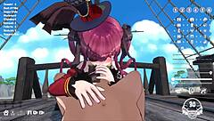 Horny captain fucks big breasted teen with monster cock in 3d episode 1