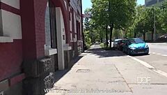 Pov blowjob outdoors fills Alexis Cherry's mouth 😏