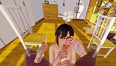 She Sucked Me Off in Virtual Reality Hentai Anime