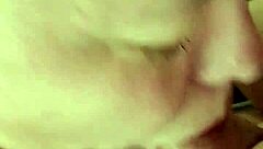 step-sister gives messy blowjob and titty fuck to big cock