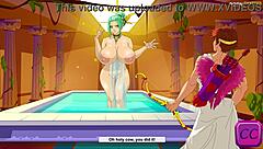 cupid explores intimate encounters with greek beauties in hentai.