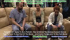 I become a doctor in Tampa, walking in on fully naked Angel Santana for a second opinion at Doctor Stacy Shepard's request