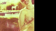 Miley Cyrus Nude Collection: Topless Blonde With Small Tits Exposed?
