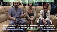 I become a doctor in Tampa, walking in on fully naked Angel Santana for a second opinion at Doctor Stacy Shepard's request