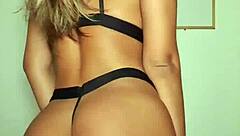 Briana Banderas Strips Lingerie