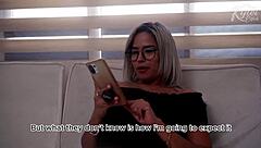 I watch my wife fuck her best frien and husband together, moanin loud